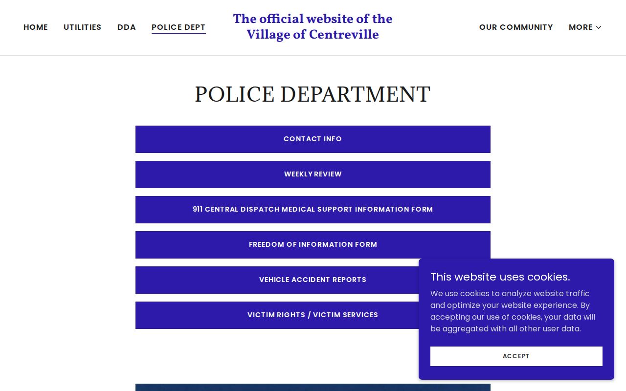 Centreville police resources for recent arrest and public records in St. Joseph County